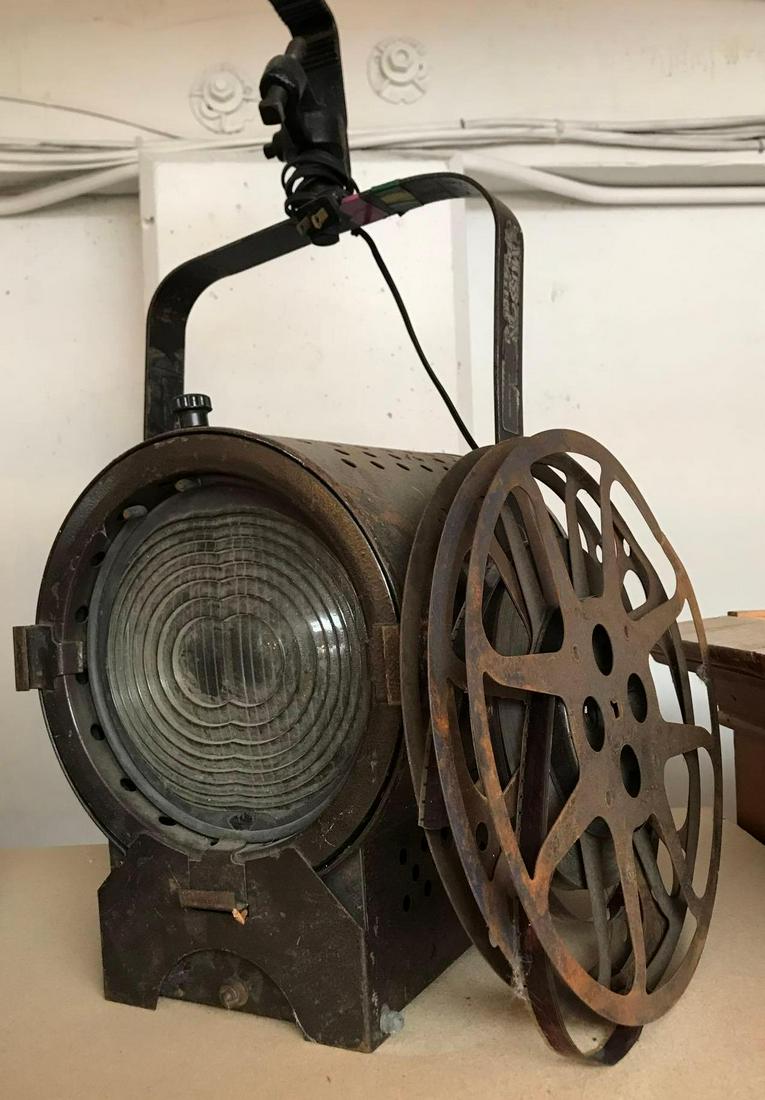 No Shipping  Large Spotlight & Vintage Movie Reels (1 of 3)
