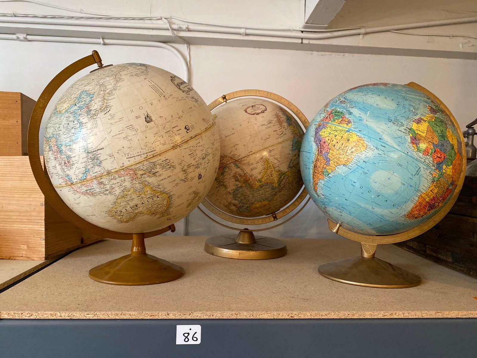 No Shipping 3 Vintage Globes: LOCAL PICK UP ONLY, WESTSIDE SANTA CRUZ, 95060 LOCAL PICK UP ONLY, WESTSIDE SANTA CRUZ, NO SHIPPING, 3 Vintage Globes NO SHIPPING AVAILABLE All items sold as is where is. There are No guarantees to fu