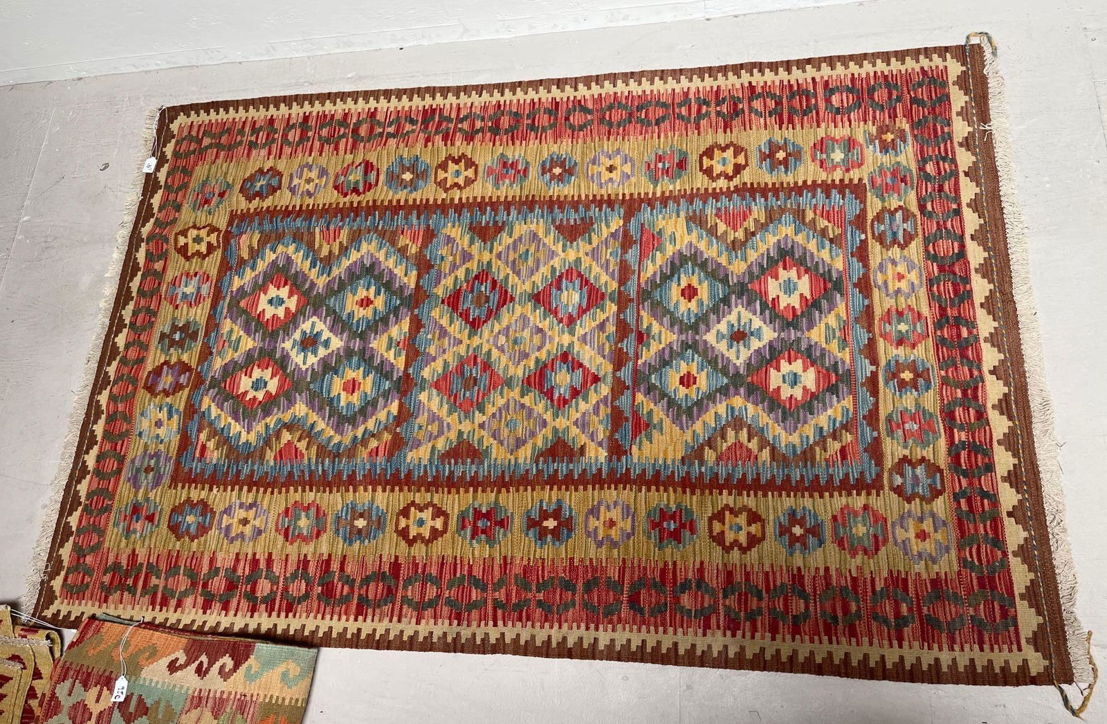 No Shipping  Flat Weave Rug (1 of 3)