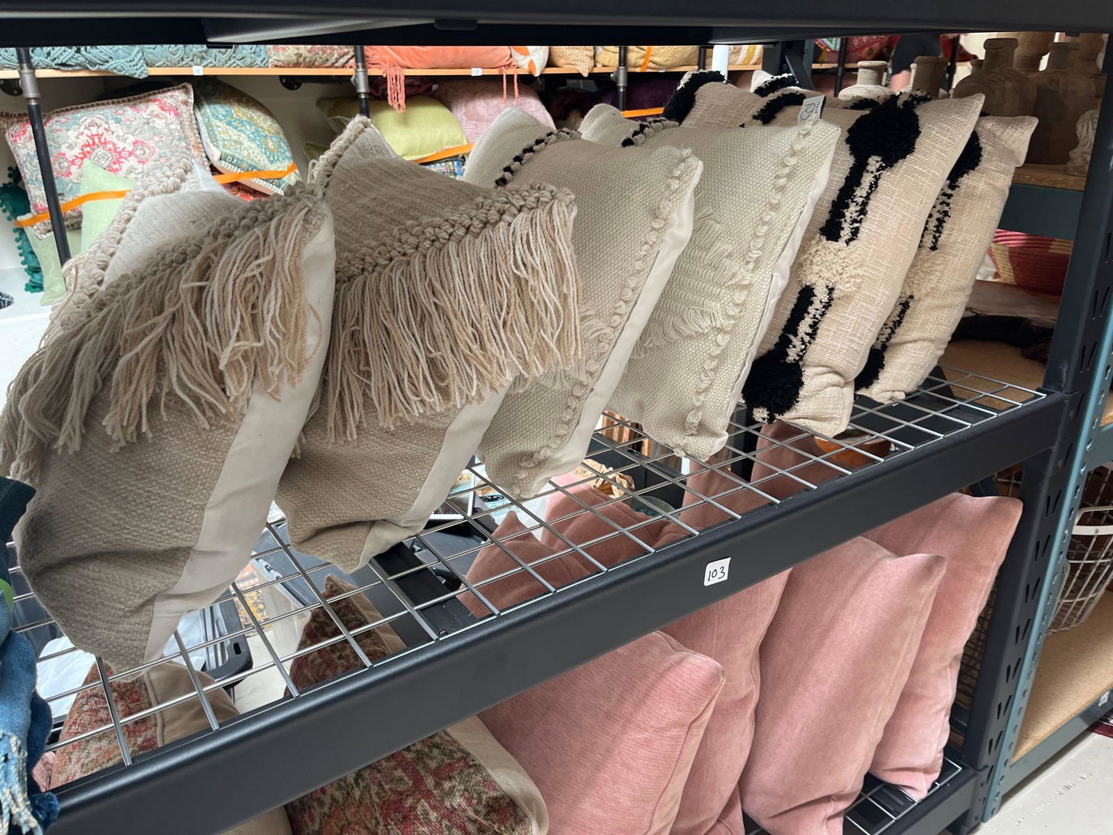 No Shipping 6 Beige Pillows: LOCAL PICK UP ONLY, WESTSIDE SANTA CRUZ, 95060 LOCAL PICK UP ONLY, WESTSIDE SANTA CRUZ, NO SHIPPING, 6 Beige Pillows NO SHIPPING AVAILABLE All items sold as is where is. There are No guarantees to fun