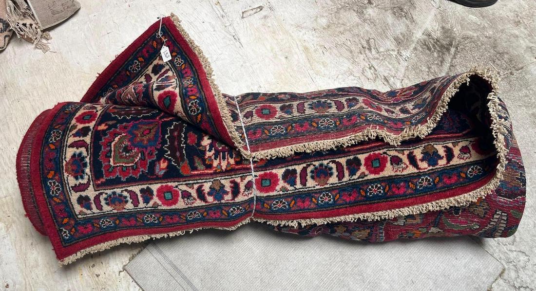 No Shipping  Colorful Wool Area Rug, Approximately 8Ft. Wide (1 of 3)