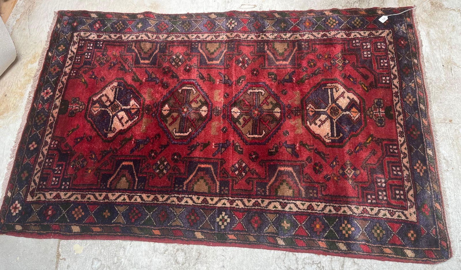 No Shipping  Burgundy Rug (1 of 4)