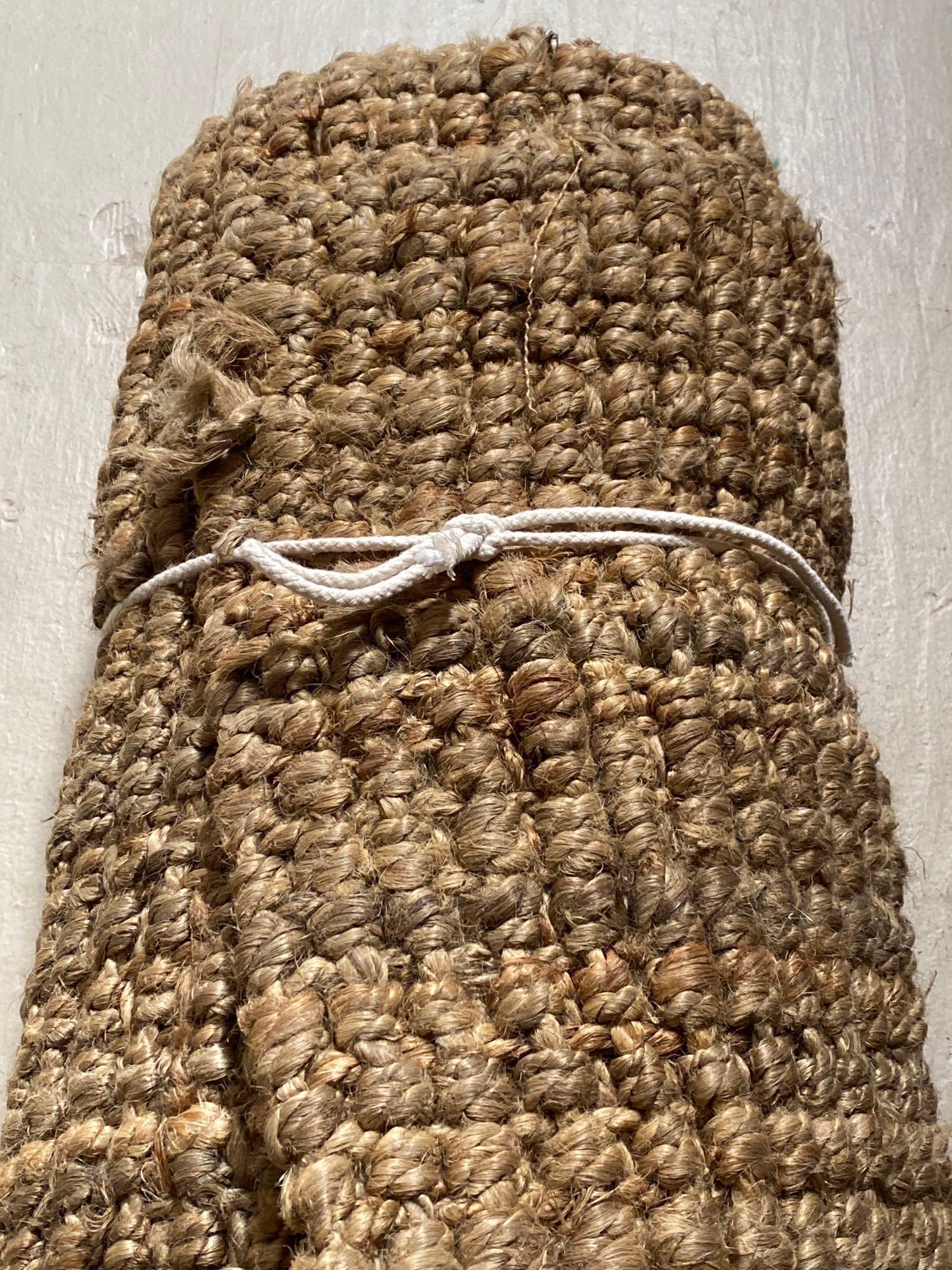 No Shipping Jute Rug: LOCAL PICK UP ONLY, WESTSIDE SANTA CRUZ, 95060 LOCAL PICK UP ONLY, WESTSIDE SANTA CRUZ, NO SHIPPING, Jute Rug 5" Wide NO SHIPPING AVAILABLE All items sold as is where is. There are No guarantees to fu