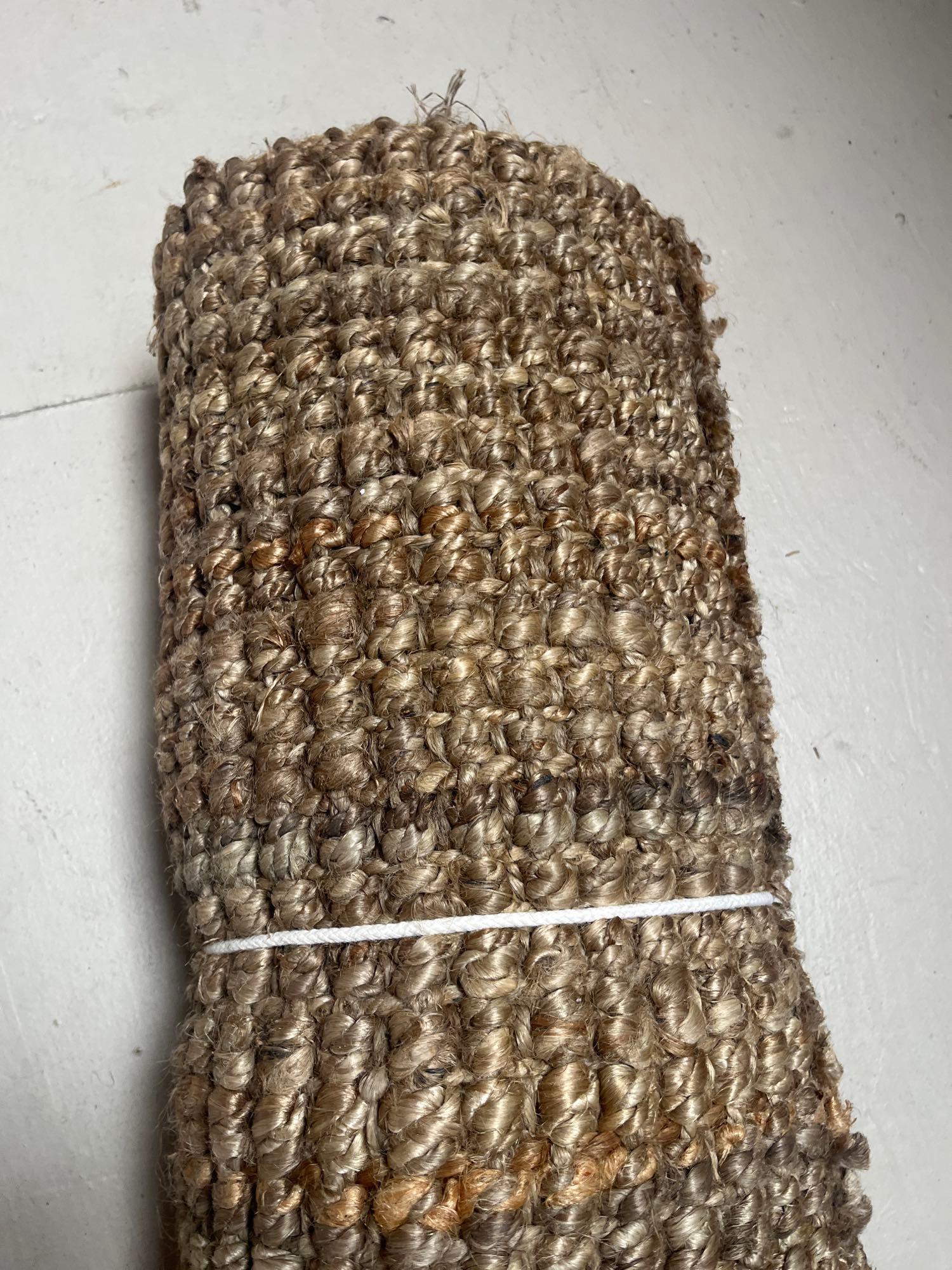 No Shipping Jute Rug: LOCAL PICK UP ONLY, WESTSIDE SANTA CRUZ, 95060 LOCAL PICK UP ONLY, WESTSIDE SANTA CRUZ, NO SHIPPING, Jute Rug 5" Wide NO SHIPPING AVAILABLE All items sold as is where is. There are No guarantees to fu