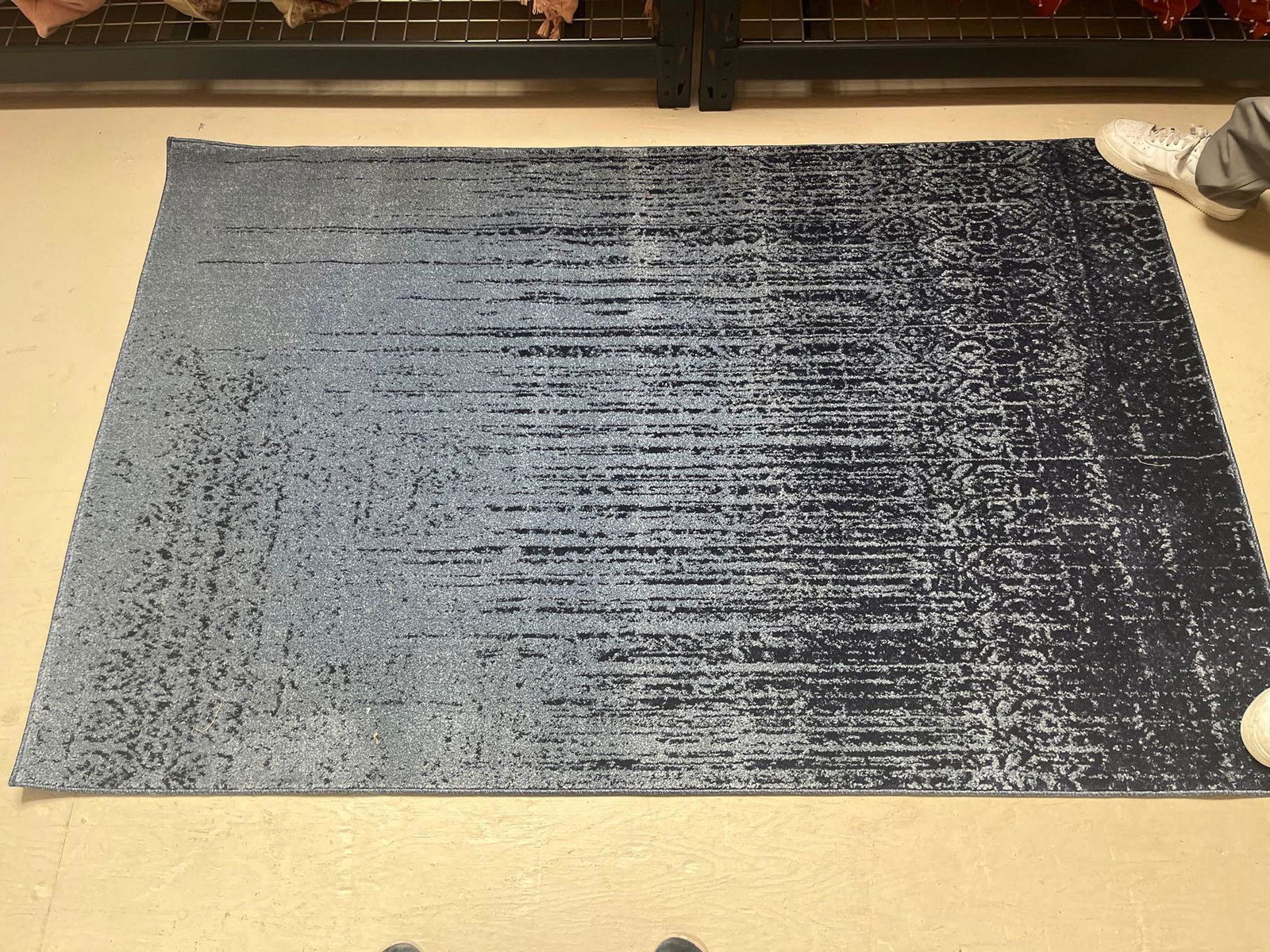 No Shipping  Modern Blue Rug (1 of 4)
