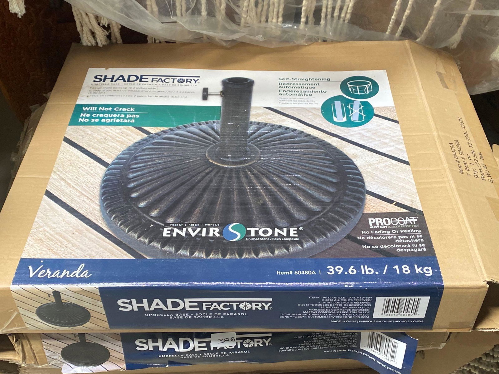 No Shipping 2 Weighted Umbrella Stands In Boxes: LOCAL PICK UP ONLY, WESTSIDE SANTA CRUZ, 95060 LOCAL PICK UP ONLY, WESTSIDE SANTA CRUZ, NO SHIPPING, 2 Weighted Umbrella Stands In Boxes NO SHIPPING AVAILABLE All items sold as is where is. There are 