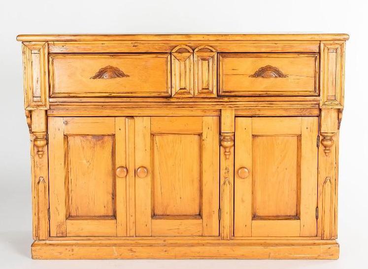 No Shipping  Antique Wooden Side Board (1 of 2)