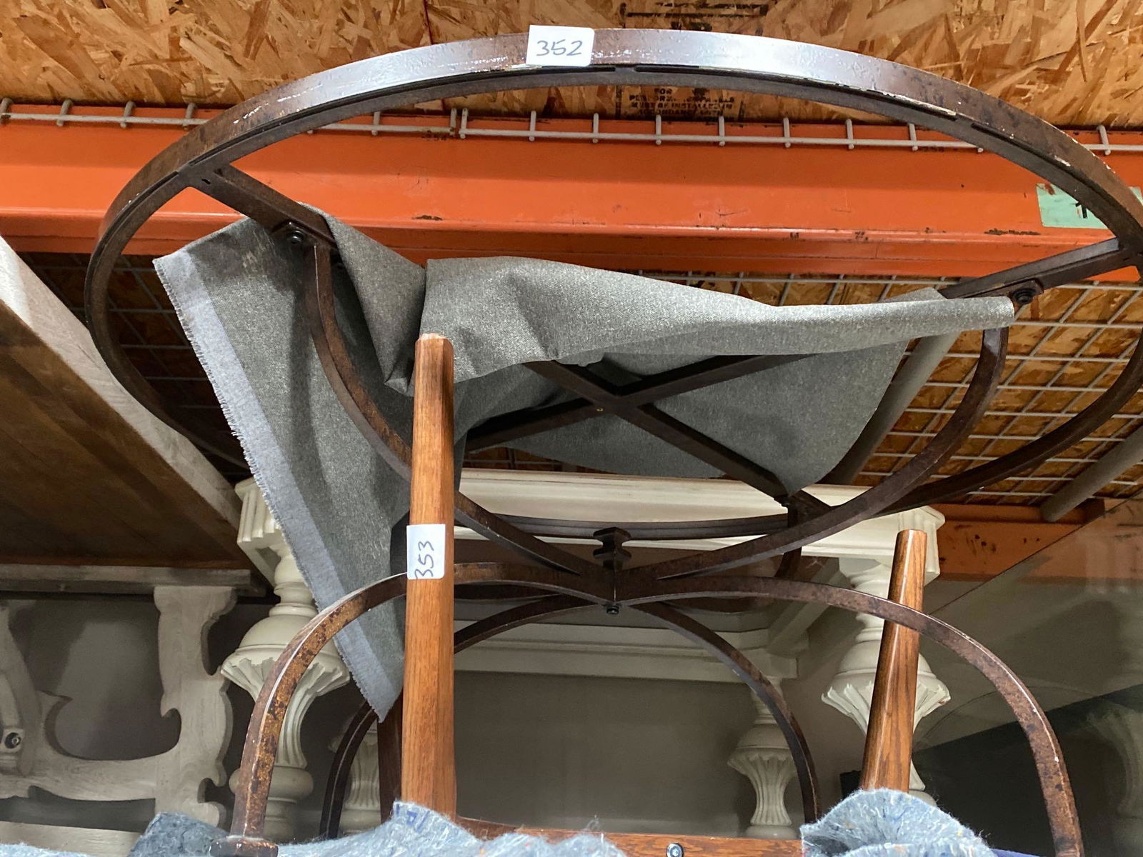 No Shipping  Wrought Iron Coffee Table (1 of 4)