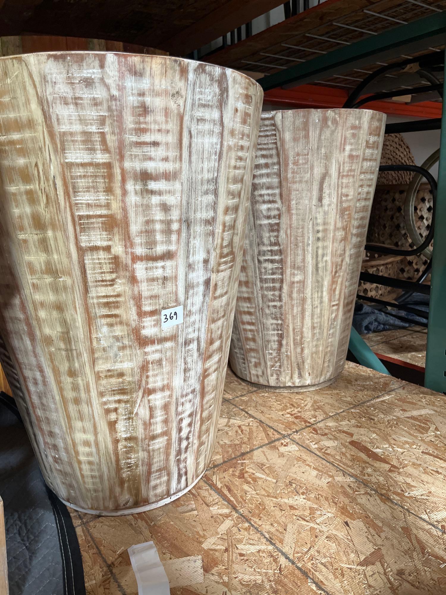 No Shipping  Pair Of Wooden Side Tables (1 of 3)