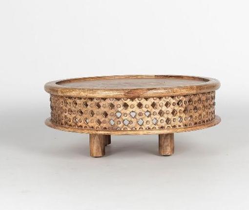 No Shipping  Round Wooden Coffee Table (1 of 2)