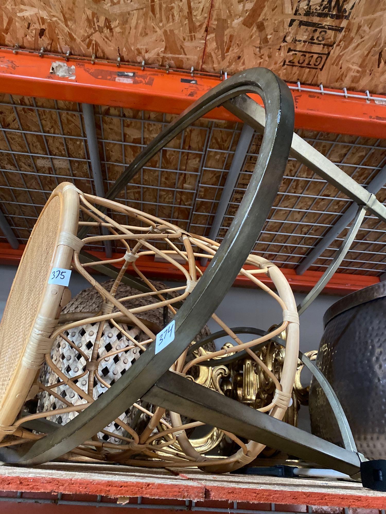 No Shipping Oval Glass & Metal Coffee Table: LOCAL PICK UP ONLY, WESTSIDE SANTA CRUZ, 95060 LOCAL PICK UP ONLY, WESTSIDE SANTA CRUZ, NO SHIPPING, Oval Glass & Metal Coffee Table NO SHIPPING AVAILABLE All items sold as is where is. There are No g