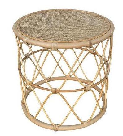 No Shipping  Round Rattan Side Table (1 of 2)