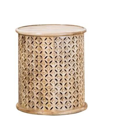 No Shipping  Round Wooden Side Table (1 of 2)