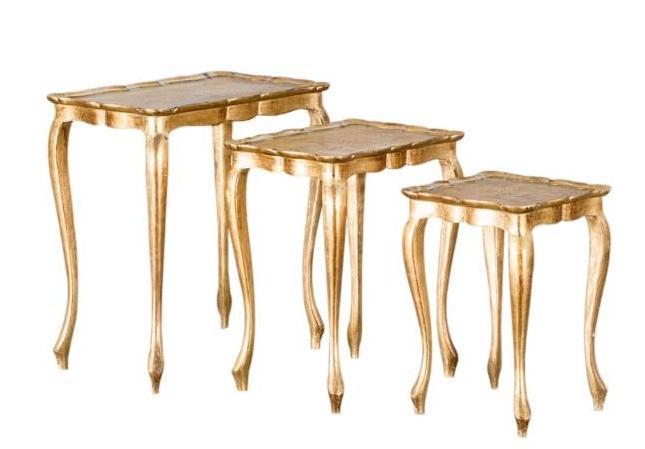 No Shipping Set Of Three Nesting Giltwood Tables: LOCAL PICK UP ONLY, WESTSIDE SANTA CRUZ, 95060 LOCAL PICK UP ONLY, WESTSIDE SANTA CRUZ, NO SHIPPING, Set Of Three Nesting Giltwood Tables NO SHIPPING AVAILABLE All items sold as is where is. There are