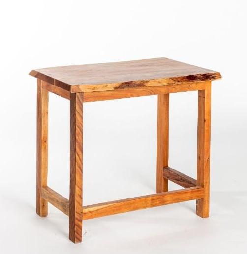No Shipping  Redwood Live Edge Slab Side Table (1 of 2)