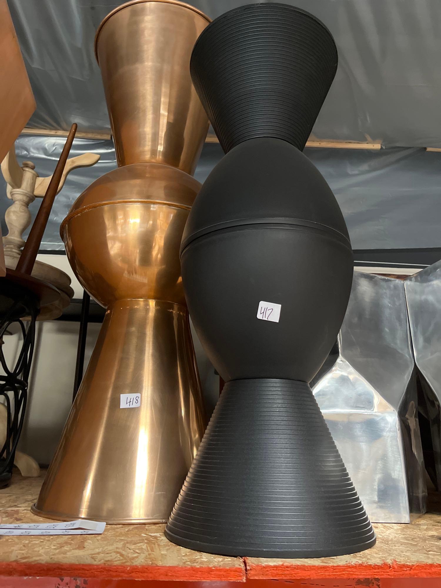 No Shipping  Pair Of Black Side Tables (1 of 1)