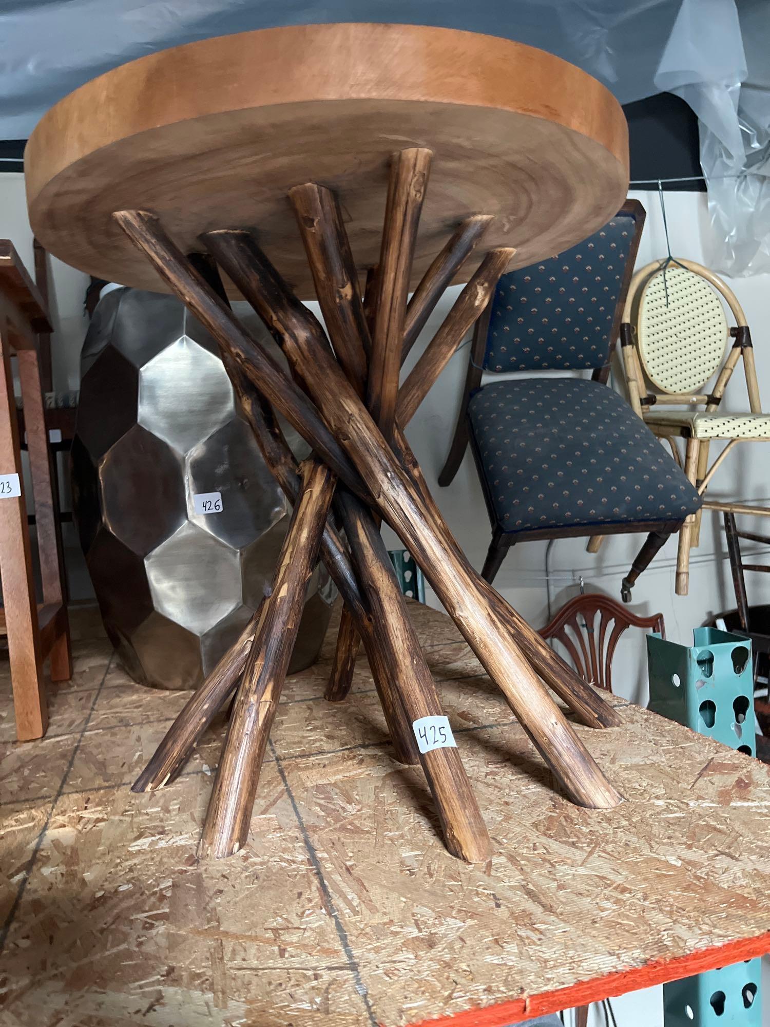 No Shipping  Wooden Side Table (1 of 2)