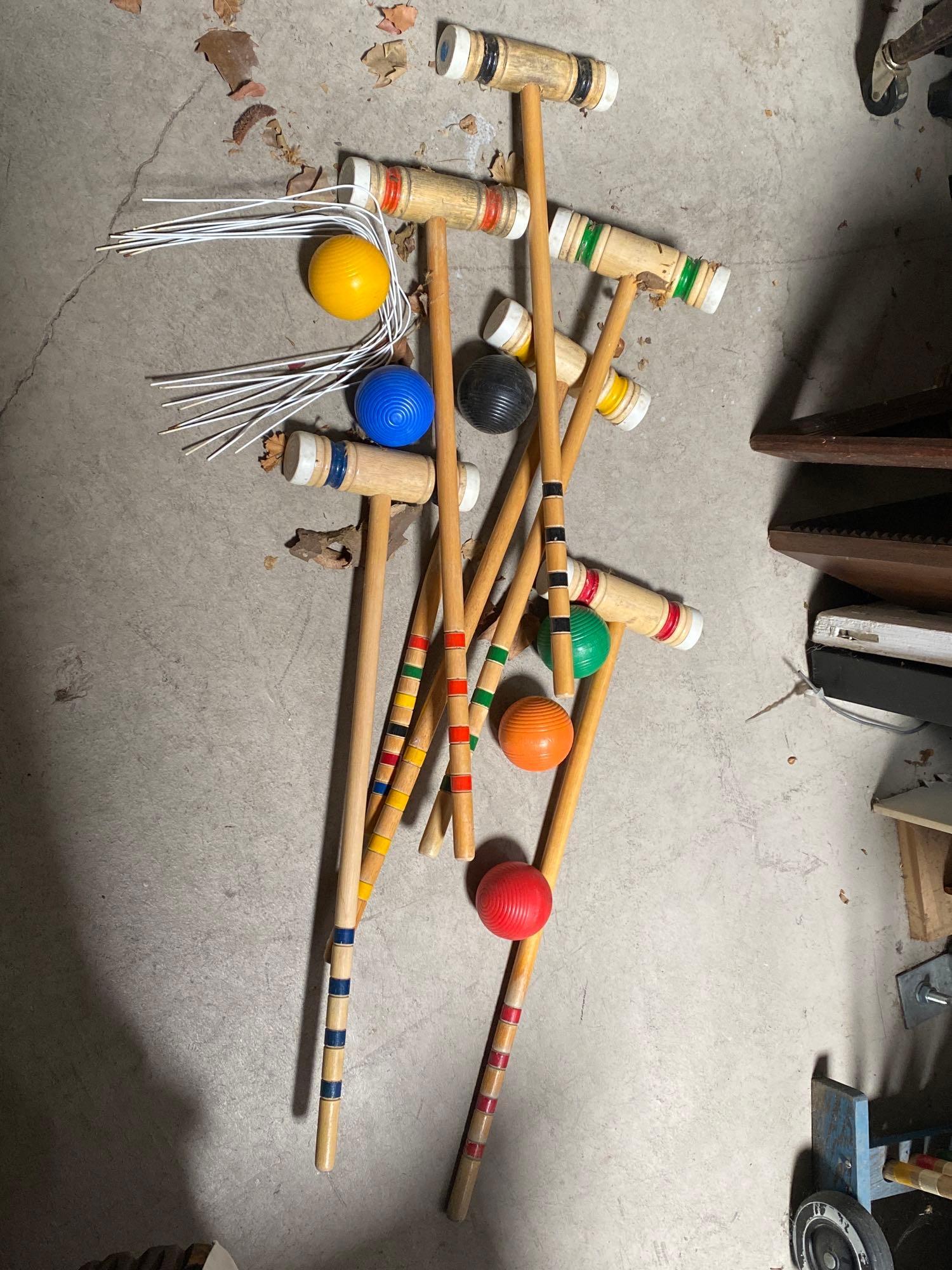 No Shipping Croquet Set: LOCAL PICK UP ONLY, WESTSIDE SANTA CRUZ, 95060 LOCAL PICK UP ONLY, WESTSIDE SANTA CRUZ, 95457 NO SHIPPING, Croquet Set NO SHIPPING AVAILABLE All items sold as is where is. There are No guarantees to f