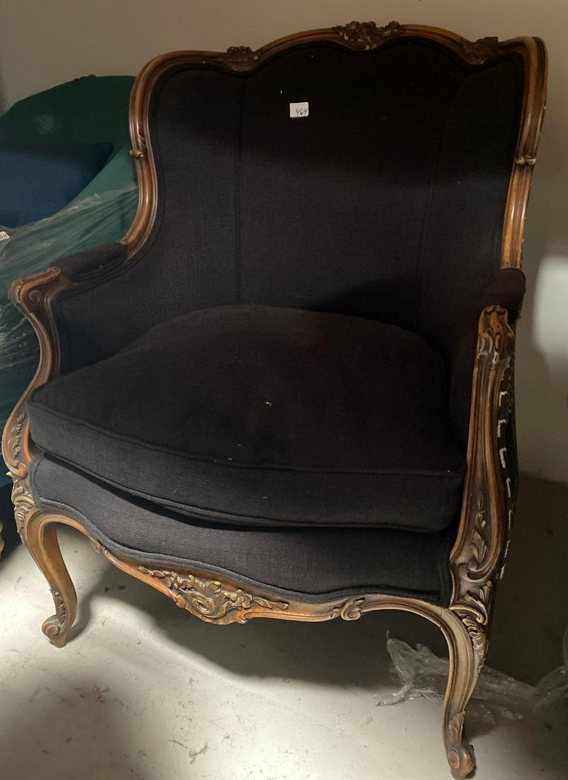 No Shipping  Antique Upholstered Arm Chair (1 of 1)