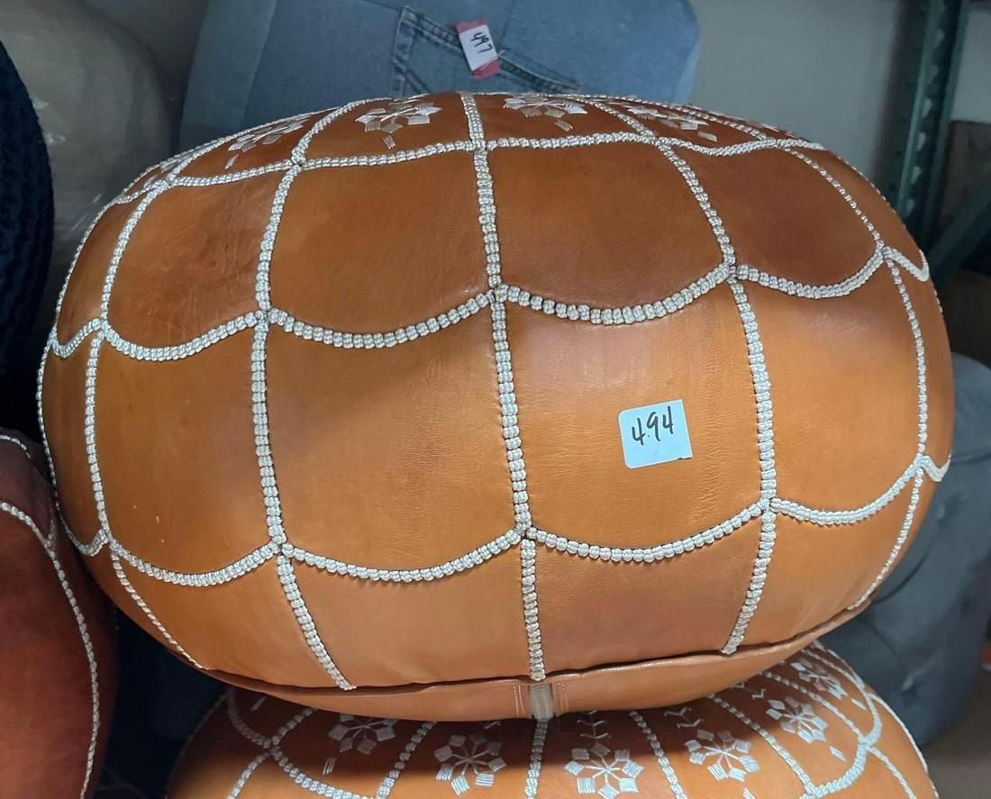No Shipping Leather Pouf: LOCAL PICK UP ONLY, WESTSIDE SANTA CRUZ, 95060 LOCAL PICK UP ONLY, WESTSIDE SANTA CRUZ, 95502 NO SHIPPING, Leather Pouf NO SHIPPING AVAILABLE All items sold as is where is. There are No guarantees to 