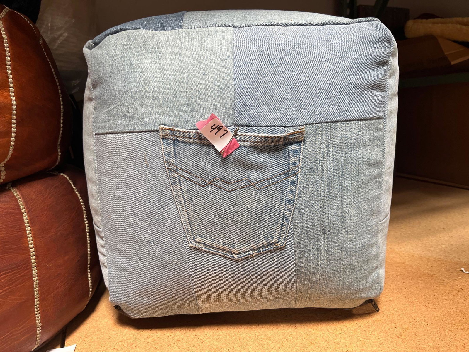 No Shipping Denim Jean Pouf: LOCAL PICK UP ONLY, WESTSIDE SANTA CRUZ, 95060 LOCAL PICK UP ONLY, WESTSIDE SANTA CRUZ, 95504 NO SHIPPING, Denim Jean Pouf NO SHIPPING AVAILABLE All items sold as is where is. There are No guarantees 