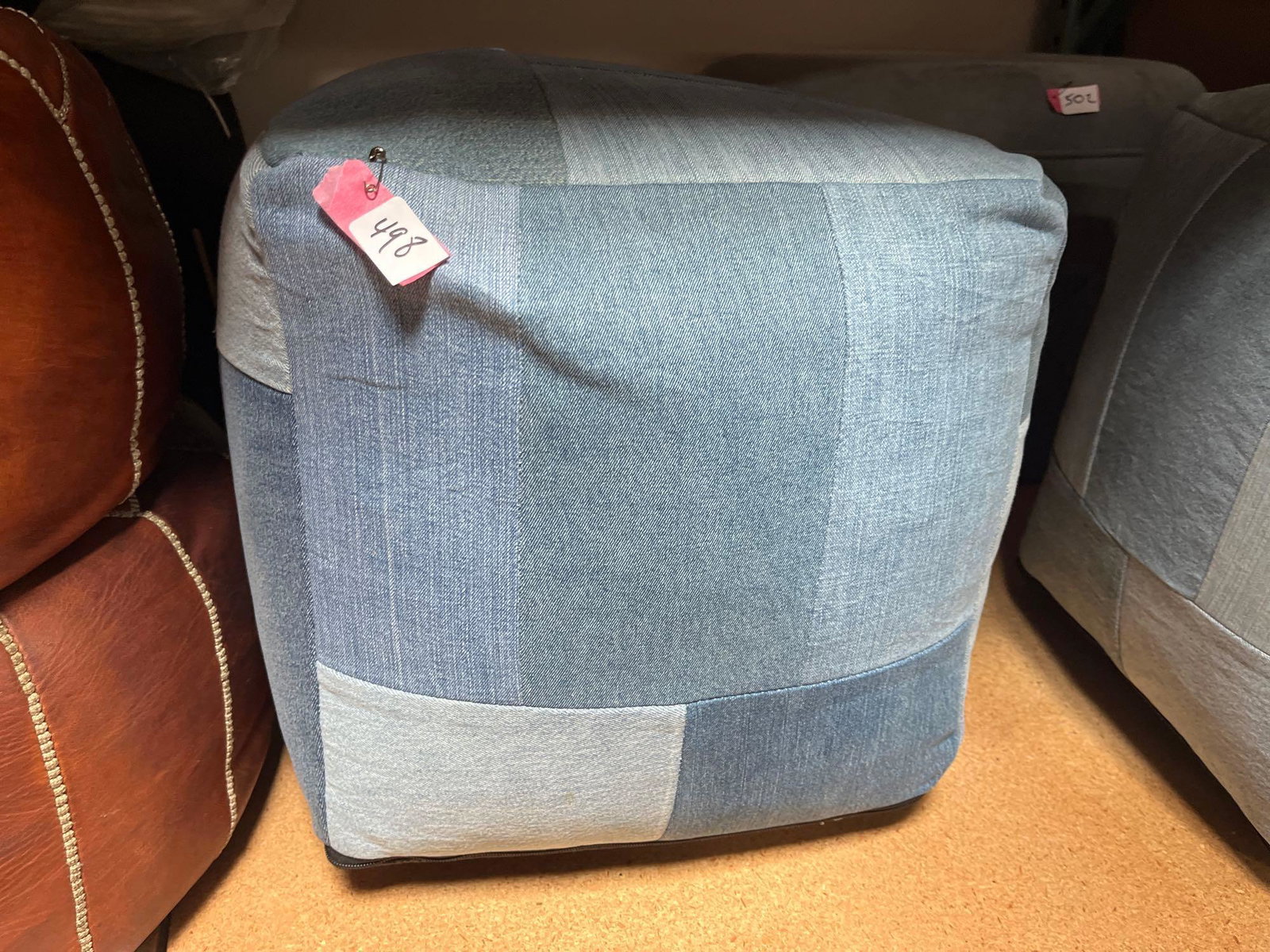 No Shipping Denim Jean Pouf: LOCAL PICK UP ONLY, WESTSIDE SANTA CRUZ, 95060 LOCAL PICK UP ONLY, WESTSIDE SANTA CRUZ, 95505 NO SHIPPING, Denim Jean Pouf NO SHIPPING AVAILABLE All items sold as is where is. There are No guarantees 