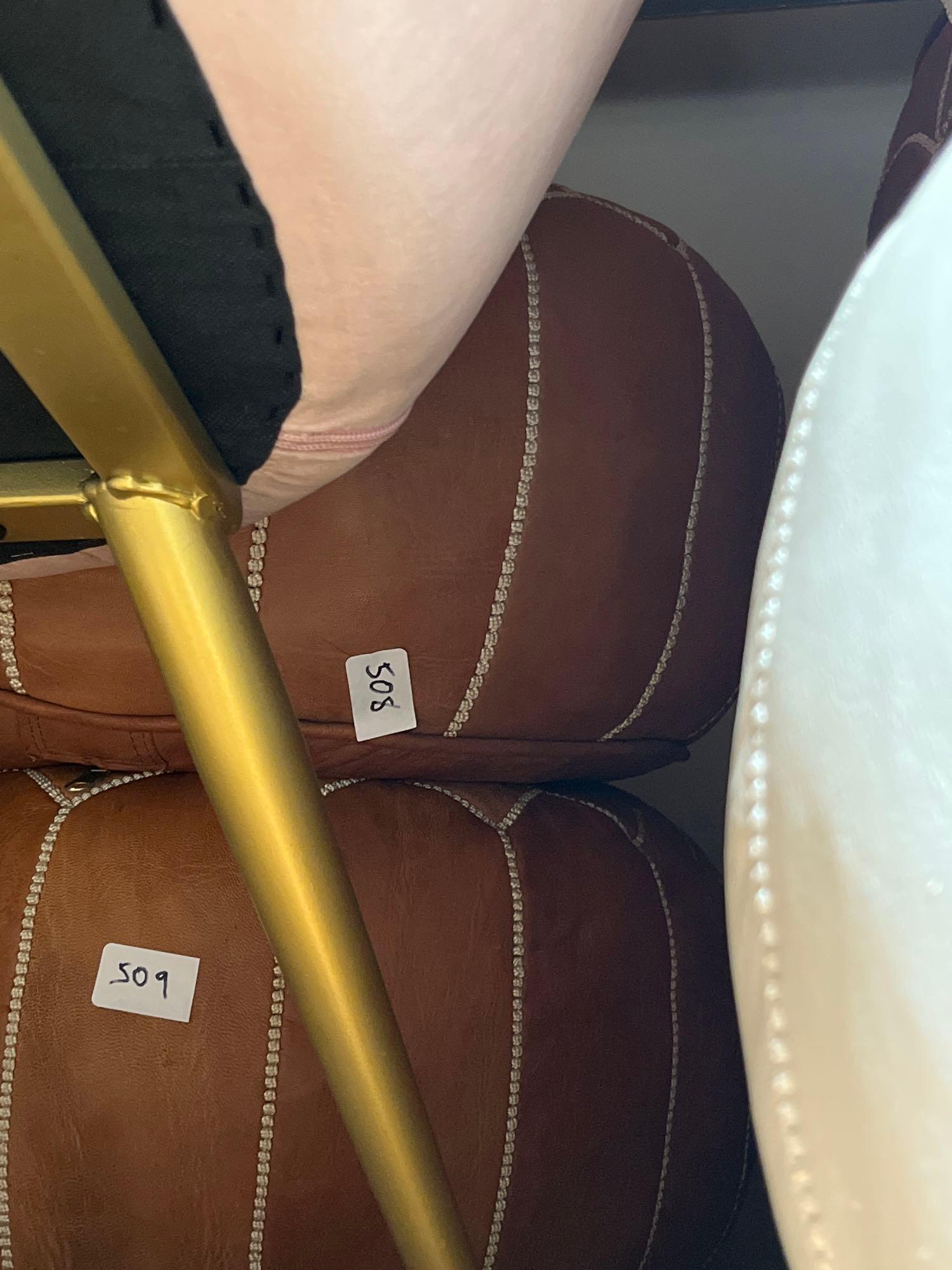No Shipping Leather Pouf: LOCAL PICK UP ONLY, WESTSIDE SANTA CRUZ, 95060 LOCAL PICK UP ONLY, WESTSIDE SANTA CRUZ, 95513 NO SHIPPING, Leather Pouf NO SHIPPING AVAILABLE All items sold as is where is. There are No guarantees to 