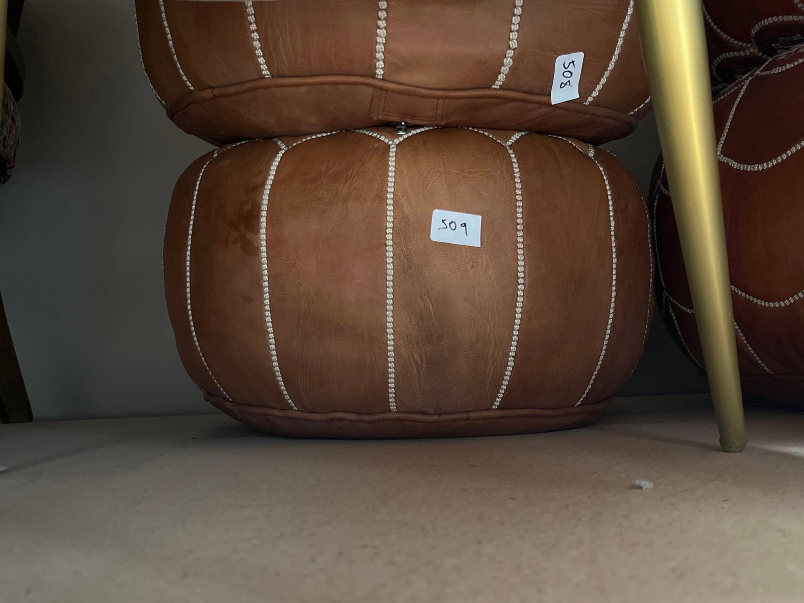 No Shipping Leather Pouf: LOCAL PICK UP ONLY, WESTSIDE SANTA CRUZ, 95060 LOCAL PICK UP ONLY, WESTSIDE SANTA CRUZ, 95514 NO SHIPPING, Leather Pouf NO SHIPPING AVAILABLE All items sold as is where is. There are No guarantees to 