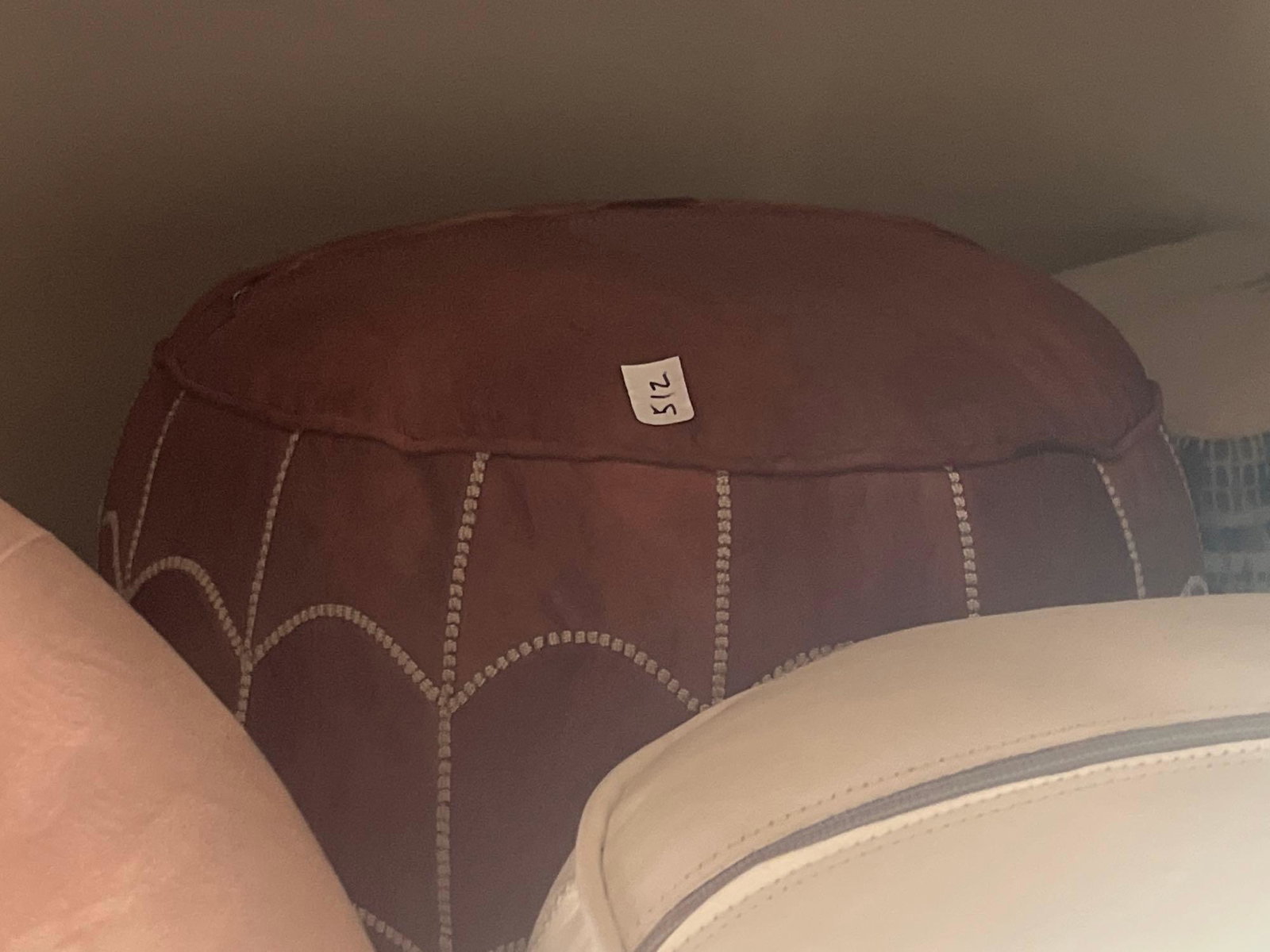 No Shipping Leather Pouf: LOCAL PICK UP ONLY, WESTSIDE SANTA CRUZ, 95060 LOCAL PICK UP ONLY, WESTSIDE SANTA CRUZ, 95517 NO SHIPPING, Leather Pouf NO SHIPPING AVAILABLE All items sold as is where is. There are No guarantees to 