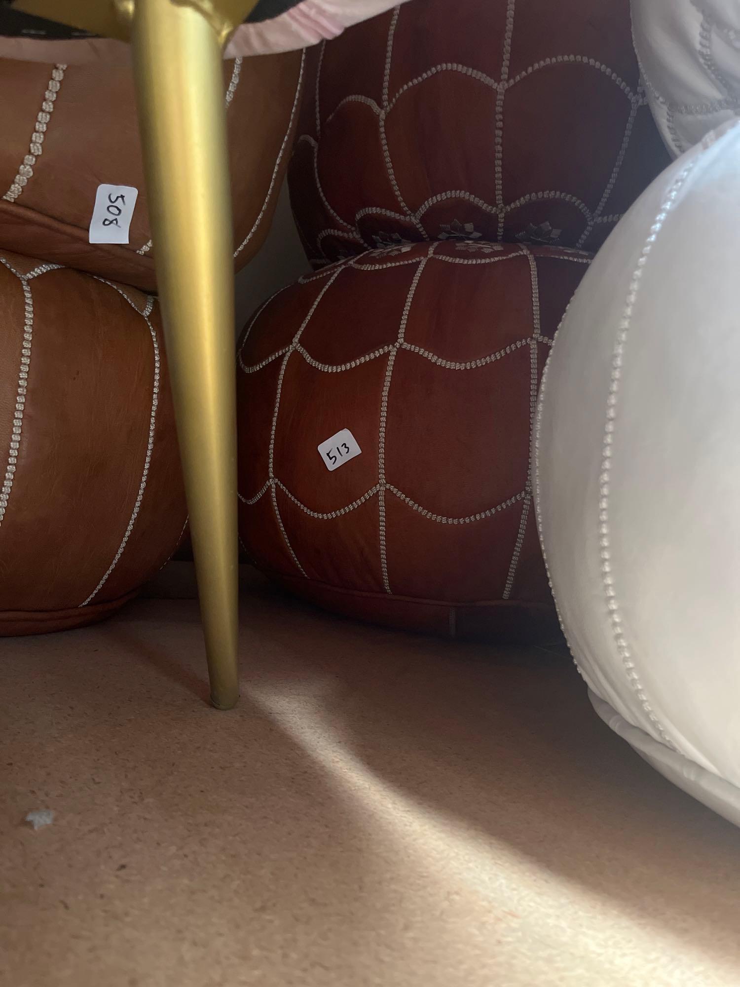 No Shipping Leather Pouf: LOCAL PICK UP ONLY, WESTSIDE SANTA CRUZ, 95060 LOCAL PICK UP ONLY, WESTSIDE SANTA CRUZ, 95518 NO SHIPPING, Leather Pouf NO SHIPPING AVAILABLE All items sold as is where is. There are No guarantees to 