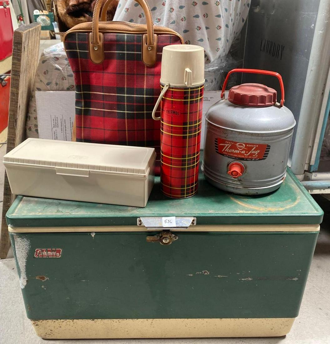 No Shipping  Vintage Cooler & Thermos (1 of 6)
