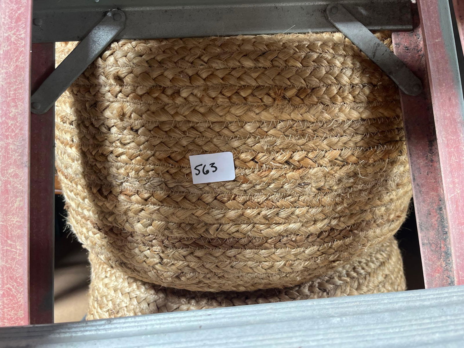 No Shipping  Woven Pouf (1 of 1)