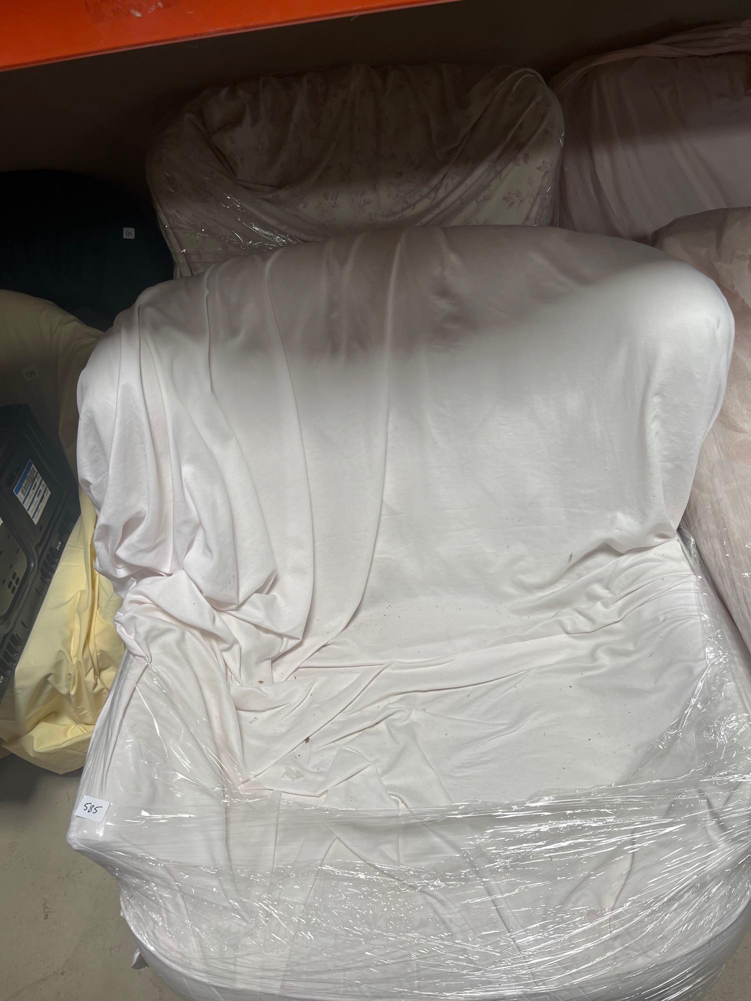 No Shipping  Pair Of Beige Arm Chairs (1 of 3)