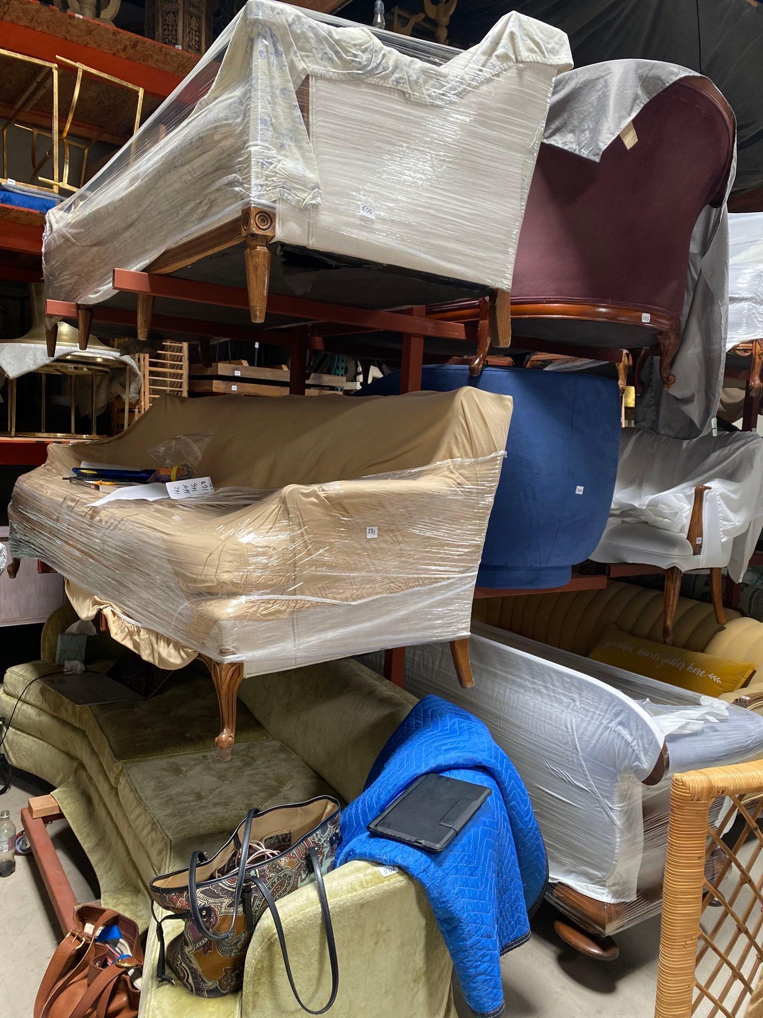 No Shipping  Metal Furniture Storage Rack, On Wheels (1 of 2)