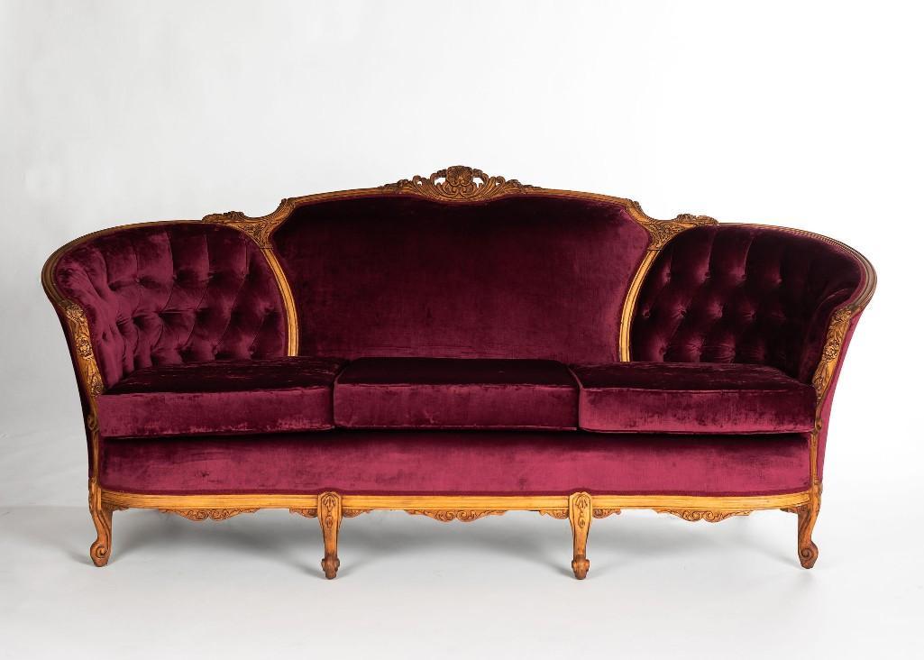 No Shipping Vintage Burgundy Sofa: LOCAL PICK UP ONLY, WESTSIDE SANTA CRUZ, 95060 LOCAL PICK UP ONLY, WESTSIDE SANTA CRUZ, 95625 NO SHIPPING, Vintage Burgundy Sofa NO SHIPPING AVAILABLE All items sold as is where is. There are No guara
