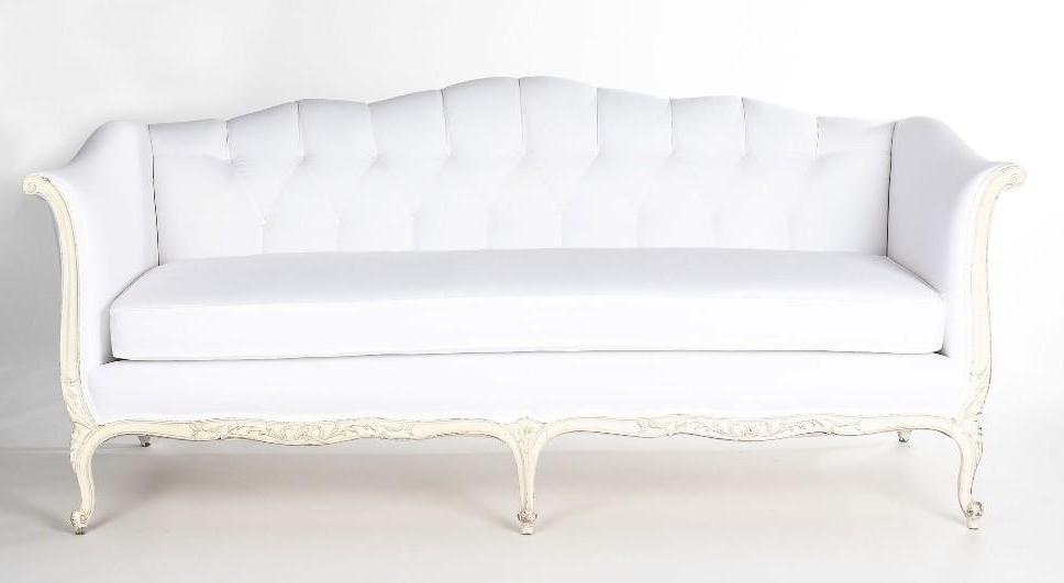 No Shipping  Antique White Sofa (1 of 2)