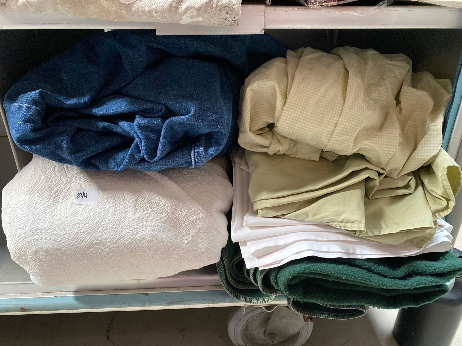 No Shipping Lot Of Linens, Including Pottery, Barn & Denim Slipcover: LOCAL PICK UP ONLY, WESTSIDE SANTA CRUZ, 95060 LOCAL PICK UP ONLY, WESTSIDE SANTA CRUZ, 95670 NO SHIPPING, Lot Of Linens, Including Pottery, Barn & Denim Slipcover NO SHIPPING AVAILABLE All items sold