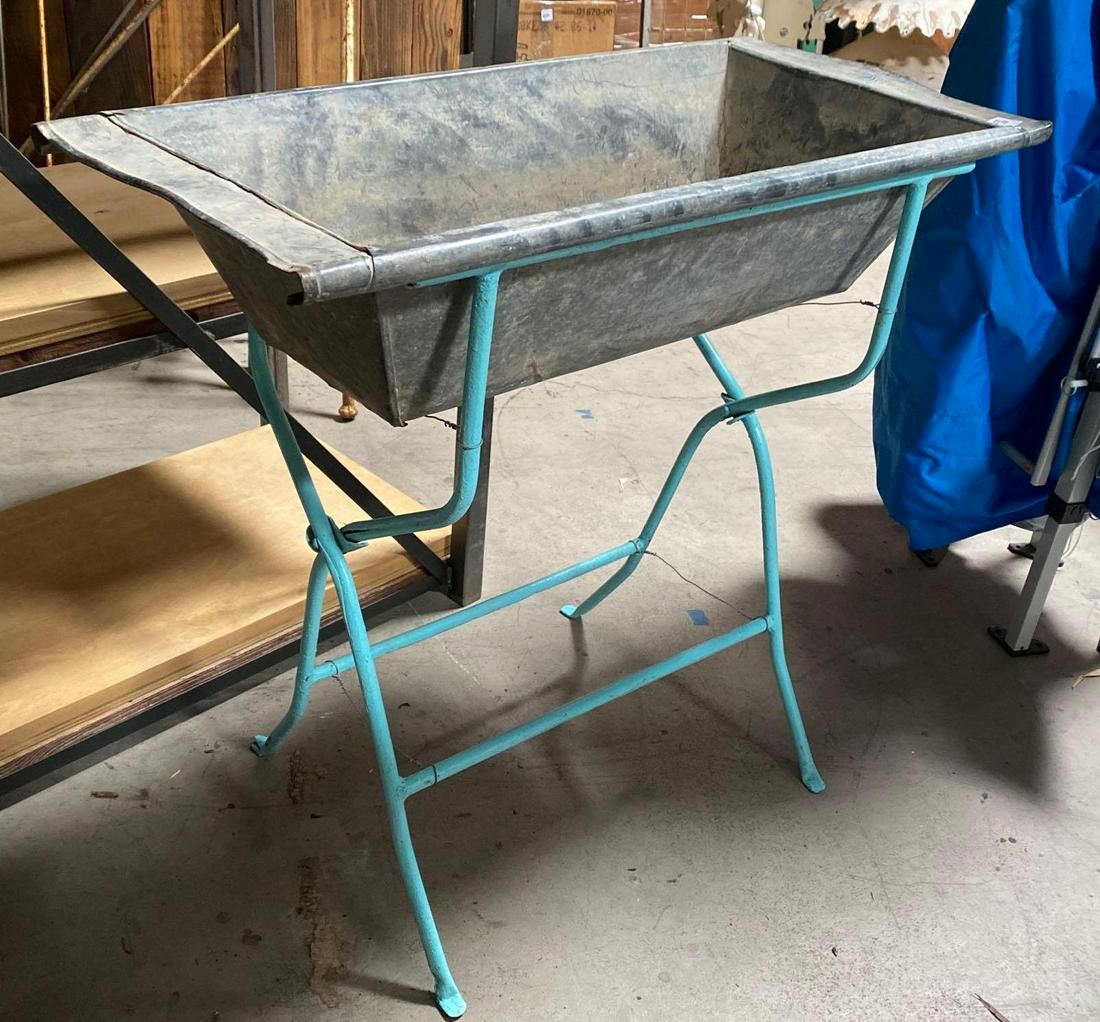 No Shipping Metal Wash Basin With Stand: LOCAL PICK UP ONLY, WESTSIDE SANTA CRUZ, 95060 LOCAL PICK UP ONLY, WESTSIDE SANTA CRUZ, 95715 NO SHIPPING, Metal Wash Basin With Stand NO SHIPPING AVAILABLE All items sold as is where is. There are No