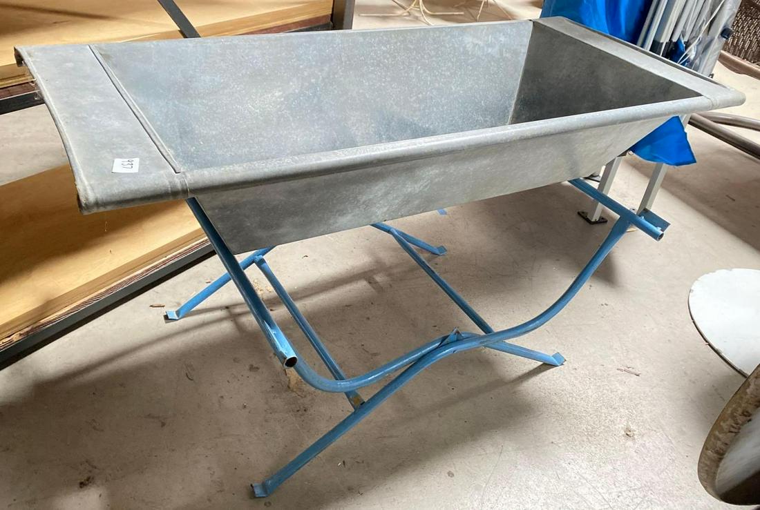 No Shipping Metal Wash Basin With Folding Stand: LOCAL PICK UP ONLY, WESTSIDE SANTA CRUZ, 95060 LOCAL PICK UP ONLY, WESTSIDE SANTA CRUZ, 95716 NO SHIPPING, Metal Wash Basin With Folding Stand NO SHIPPING AVAILABLE All items sold as is where is. Ther