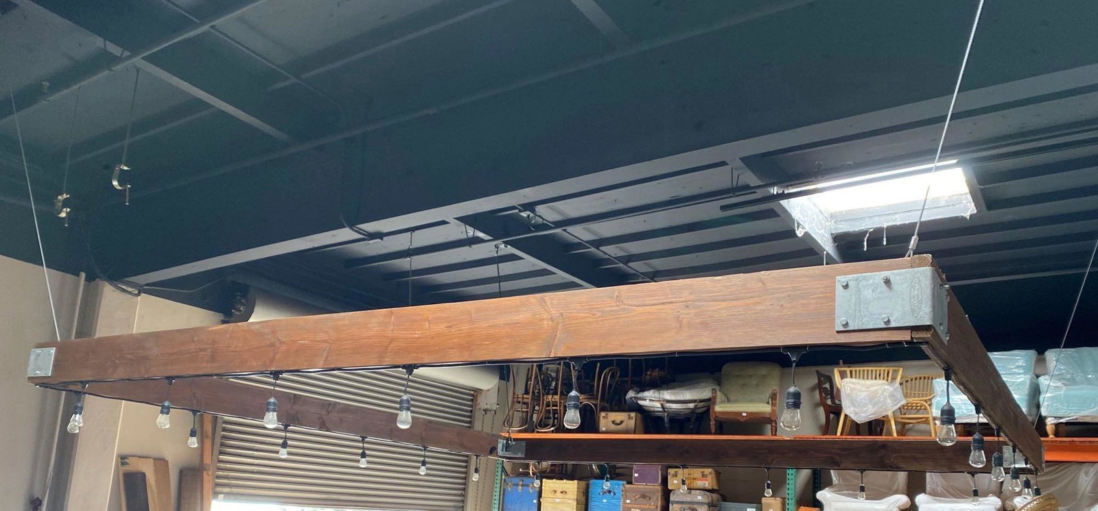 No Shipping 12 X 12 Foot Suspension Lighting: LOCAL PICK UP ONLY, WESTSIDE SANTA CRUZ, 95060 LOCAL PICK UP ONLY, WESTSIDE SANTA CRUZ, 95730 NO SHIPPING, 12 X 12 Foot Suspension Lighting Made With Floating Dock Hardware. Please Note That Pick Up O