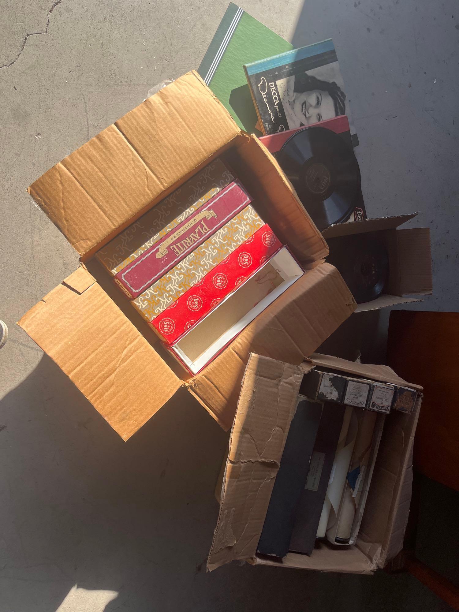 No Shipping  Lot Of Records And Player Piano Rolls (1 of 5)