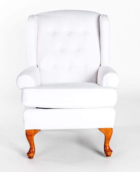 No Shipping White Linen Arm Chair: LOCAL PICK UP ONLY, WESTSIDE SANTA CRUZ, 95060 LOCAL PICK UP ONLY, WESTSIDE SANTA CRUZ, 95811 NO SHIPPING, White Linen Arm Chair NO SHIPPING AVAILABLE All items sold as is where is. There are No guara