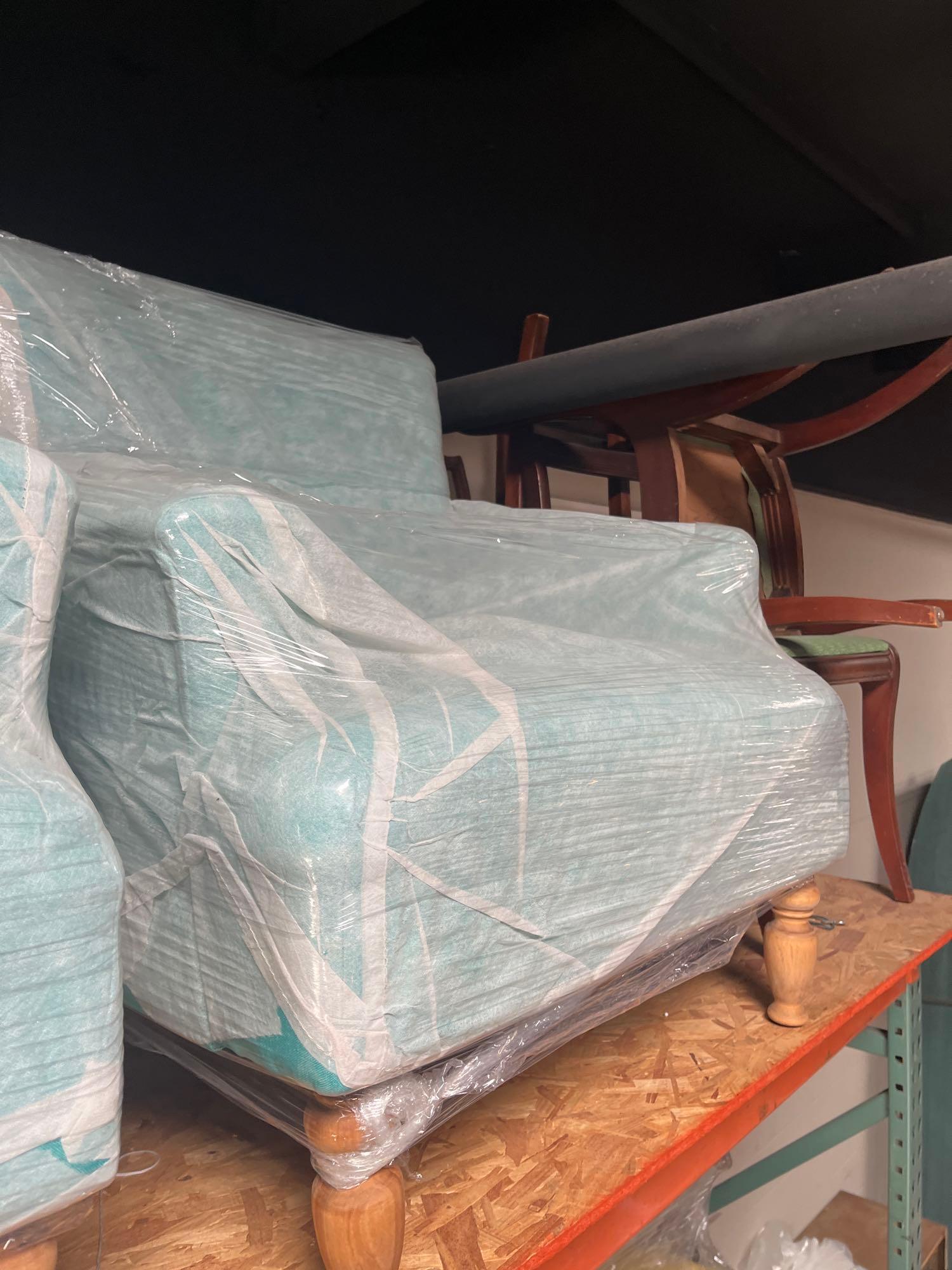 No Shipping Turquoise Linen Barrel Chairs: LOCAL PICK UP ONLY, WESTSIDE SANTA CRUZ, 95060 LOCAL PICK UP ONLY, WESTSIDE SANTA CRUZ, 95816 NO SHIPPING, Turquoise Linen Barrel Chairs NO SHIPPING AVAILABLE All items sold as is where is. There are