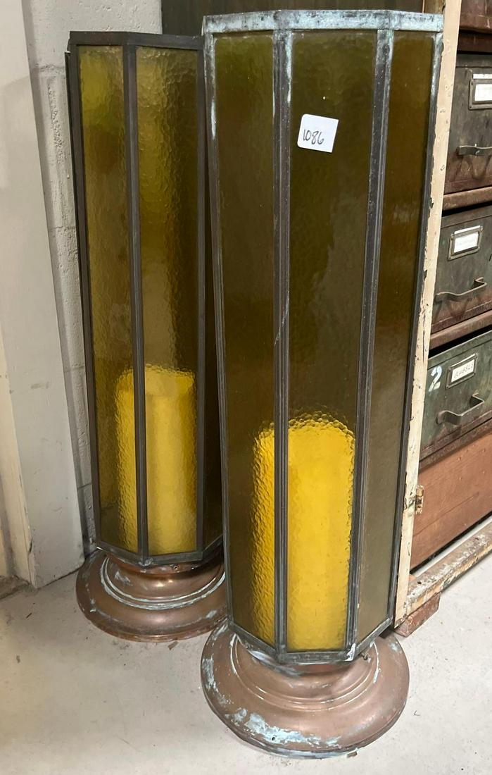 No Shipping Pair Of Largeglass Candle Lanterns: LOCAL PICK UP ONLY, WESTSIDE SANTA CRUZ, 95060 LOCAL PICK UP ONLY, WESTSIDE SANTA CRUZ, 95822 NO SHIPPING, Pair Of Largeglass Candle Lanterns NO SHIPPING AVAILABLE All items sold as is where is. There