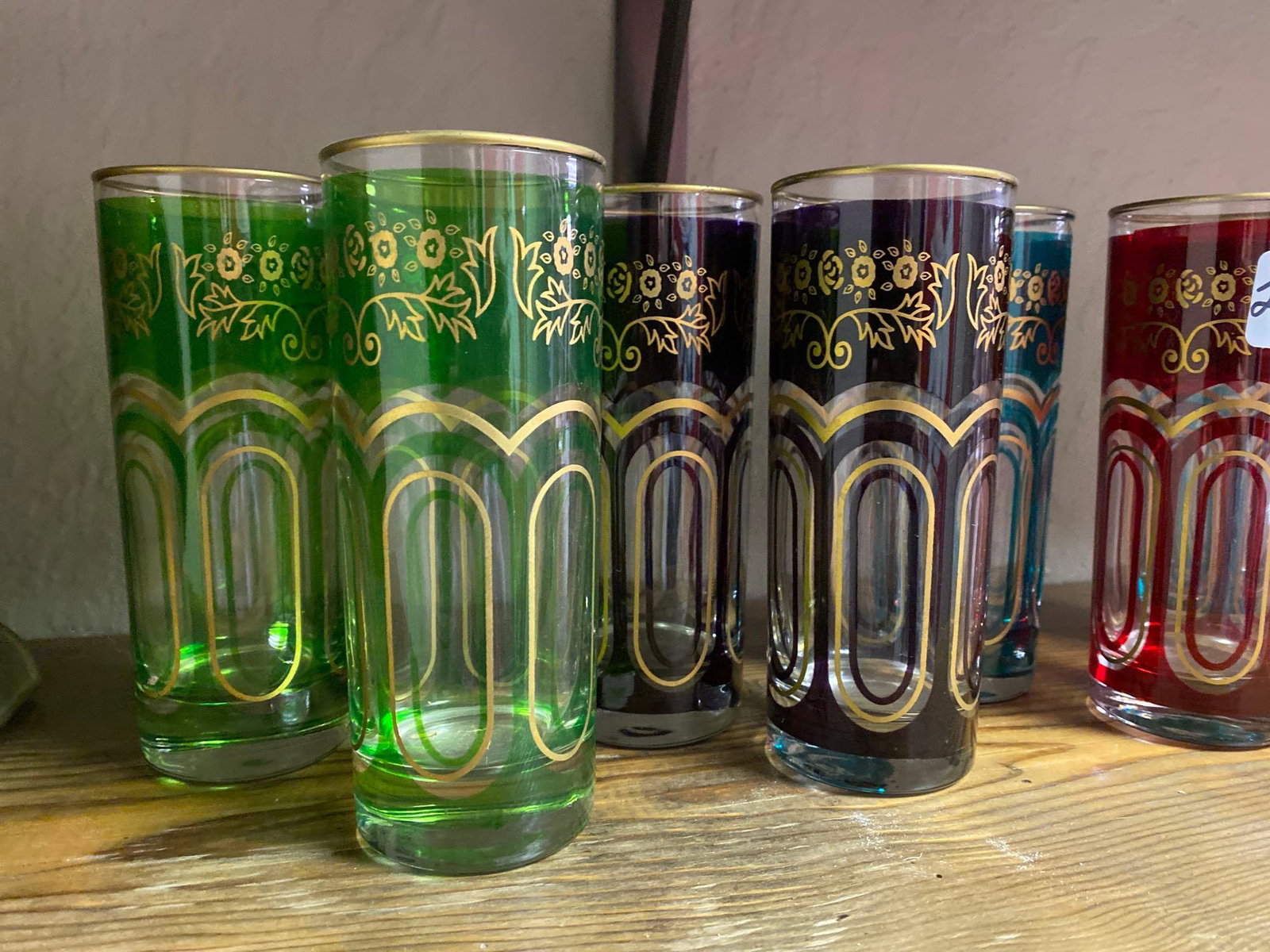 No Shipping Set Of 8 Colorful Drinking Glasses: LOCAL PICK UP ONLY, WESTSIDE SANTA CRUZ, 95060 LOCAL PICK UP ONLY, WESTSIDE SANTA CRUZ, 95844 NO SHIPPING, Set Of 8 Colorful Drinking Glasses NO SHIPPING AVAILABLE All items sold as is where is. There