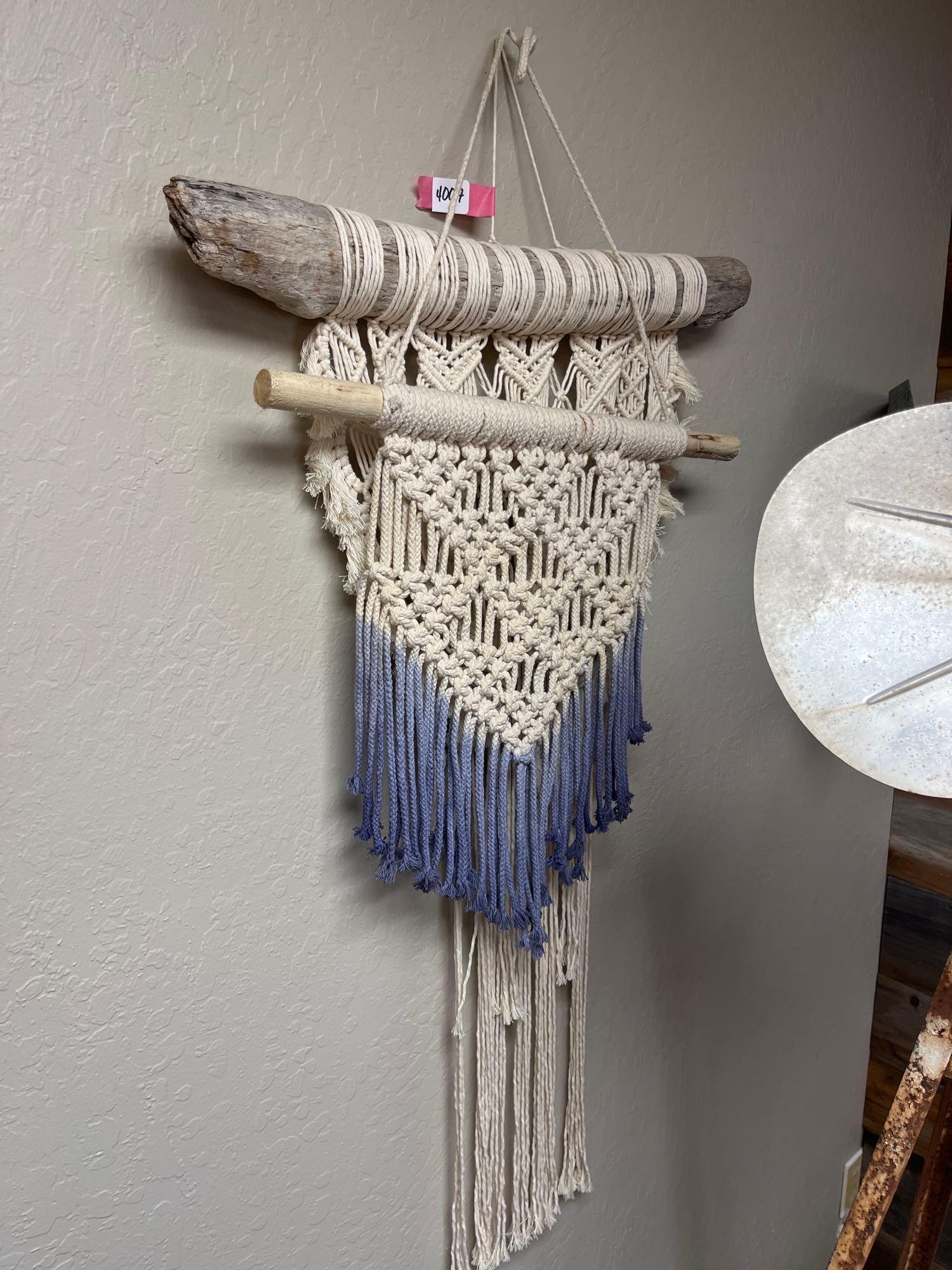 No Shipping  Two Macrame Wall Mounts (1 of 3)