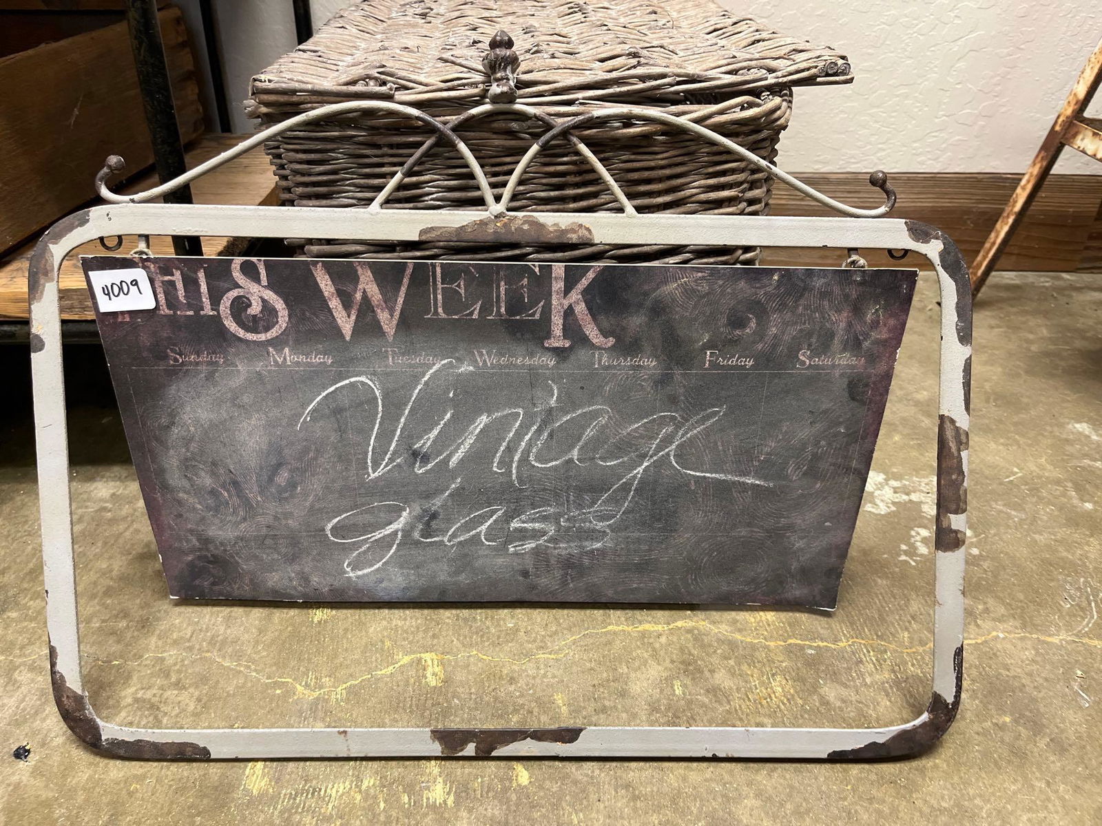 No Shipping  Hanging Chalkboard Calendar Sign (1 of 1)