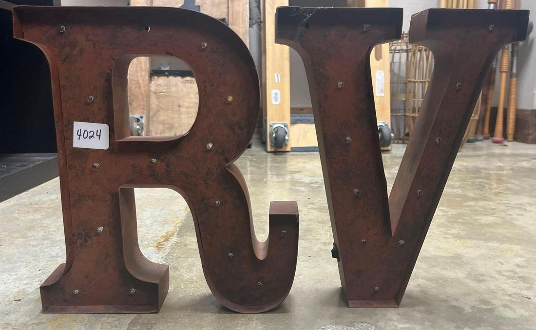 No Shipping  Metal Light Up Letters (1 of 4)