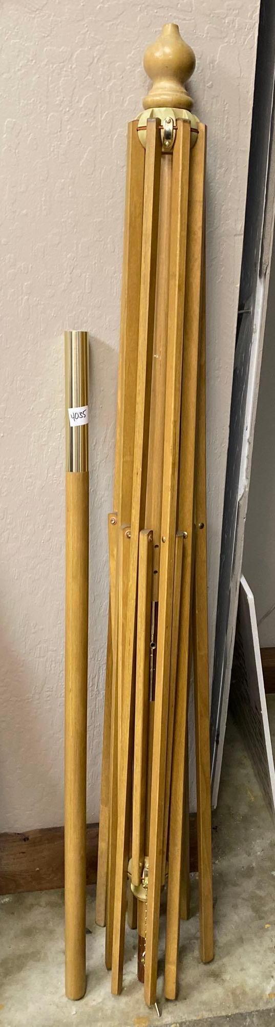 No Shipping Large Wooden Folding Umbrella: LOCAL PICK UP ONLY, WESTSIDE SANTA CRUZ, 95060 LOCAL PICK UP ONLY, WESTSIDE SANTA CRUZ, 95925 NO SHIPPING, Large Wooden Folding Umbrella NO SHIPPING AVAILABLE All items sold as is where is. There are 