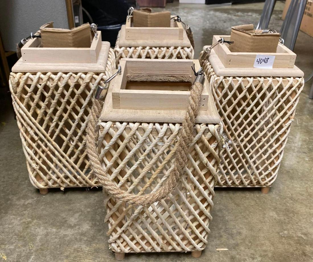 No Shipping 4 Woven Lanterns: LOCAL PICK UP ONLY, WESTSIDE SANTA CRUZ, 95060 LOCAL PICK UP ONLY, WESTSIDE SANTA CRUZ, 95938 NO SHIPPING, 4 Woven Lanterns NO SHIPPING AVAILABLE All items sold as is where is. There are No guarantees
